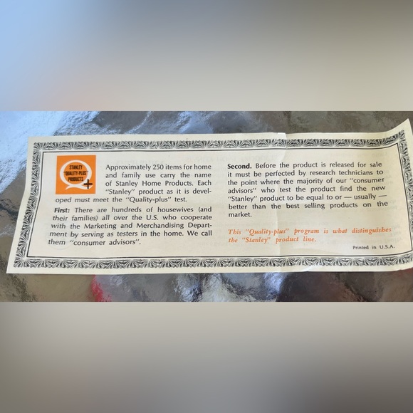 Vintage Stanley Clothes Brush / Lint Remover New in Box Black Lifetime Guarantee - Picture 2 of 10